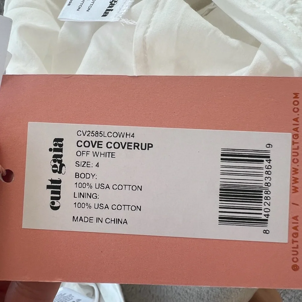 NWT Cult Gaia Cove Cup Up Crochet Pants in White - Picture 9 of 9